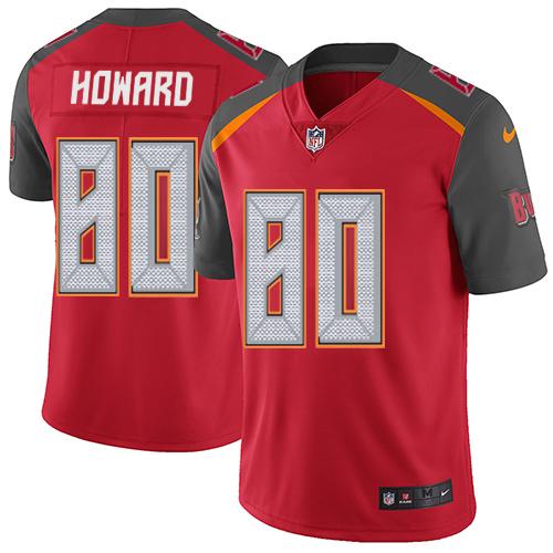 Nike Buccaneers #80 O. J. Howard Red Team Color Youth Stitched NFL Vapor Untouchable Limited Jersey